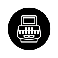 Stenograph icon black