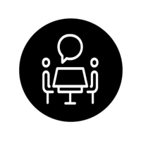 boardroom icon black